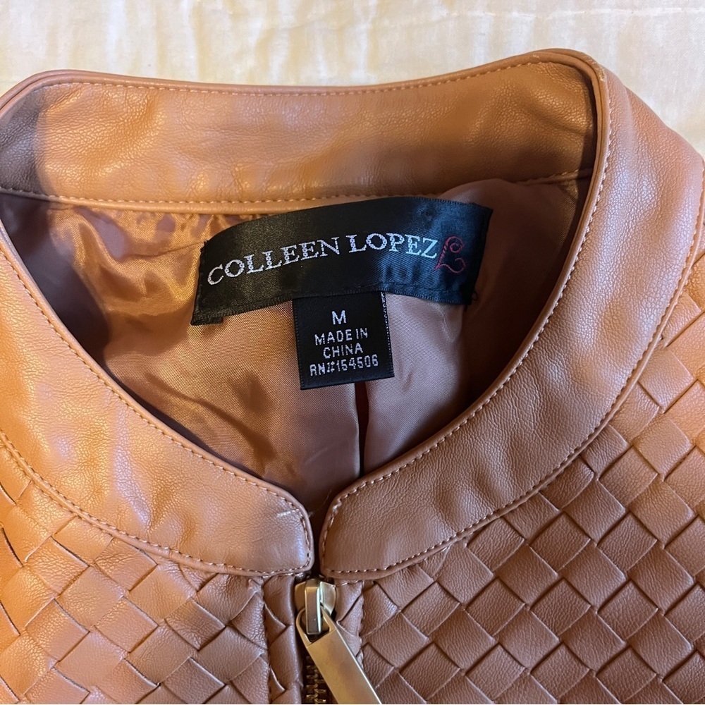 Colleen Lopez, Vegan Leather Jacket View 4